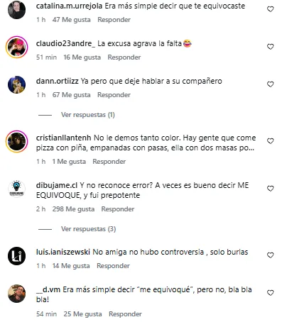 Karina Álvarez intentó aclarar su comentado fail con las empanadas, pero su explicación dividió a las redes 4 Karina Álvarez intentó aclarar su fail con las empanadas, pero empeoró todo: “Cero autocrítica”