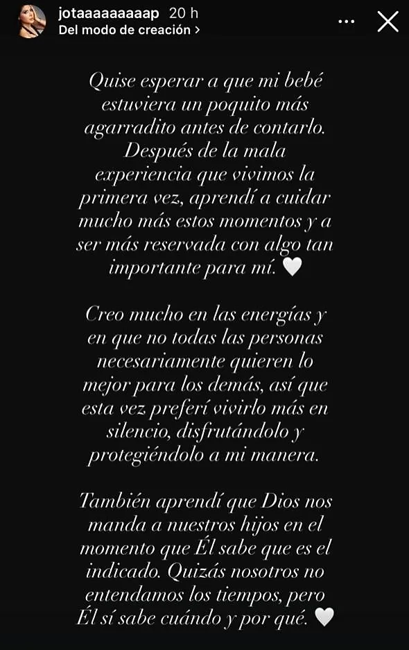 Pareja de Dash anuncia embarazo tras dolorosa pérdida: explicó por qué esperó casi cinco meses para contarlo 3 Pareja de Dash anuncia embarazo tras dolorosa pérdida: explicó por qué esperó casi cinco meses para contarlo