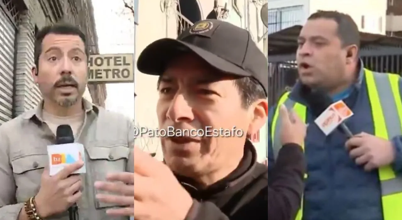 Tenso cruce en vivo entre noteros de CHV y Canal 13 por entrevistado: “Estábamos conversando, colega”