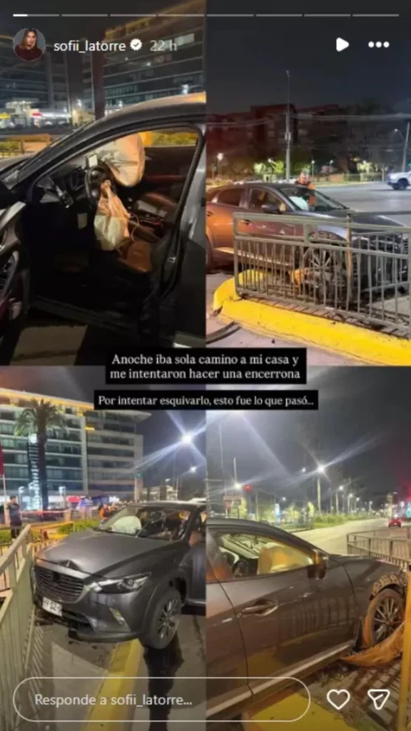 Imágenes revelaron la magnitud del accidente: ex “Volverías con tu ex? 2” reality choco tras denunciar intento de encerrona en Santiago 2 Borrador automático