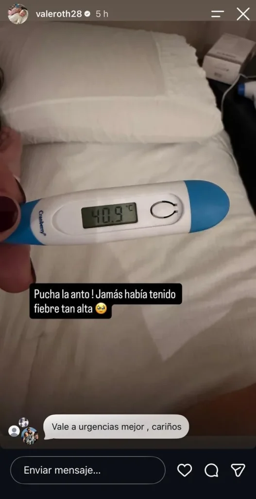 “Jamás había tenido fiebre tan alta”: Vale Roth reveló el preocupante episodio de salud que afectó a su hija