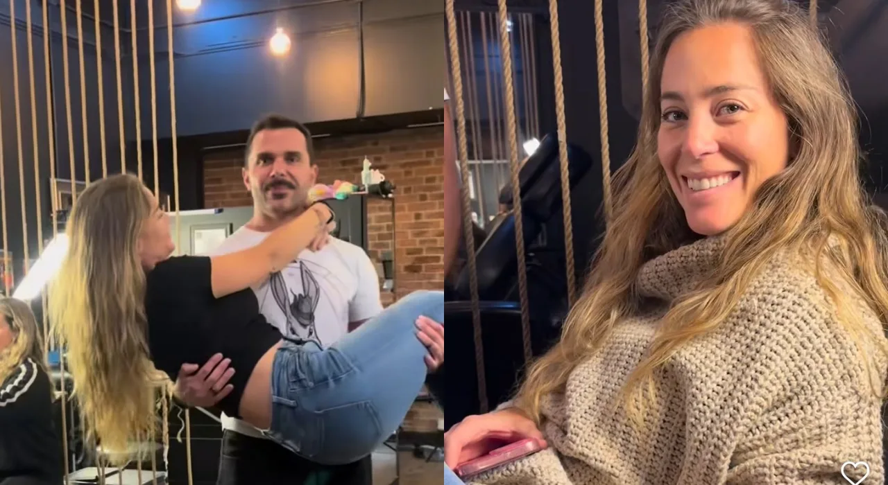 “Te voy a extrañar tanto”: la romántica despedida de Álvaro Ballero y Valentina Schnitzer antes de su regreso al reality