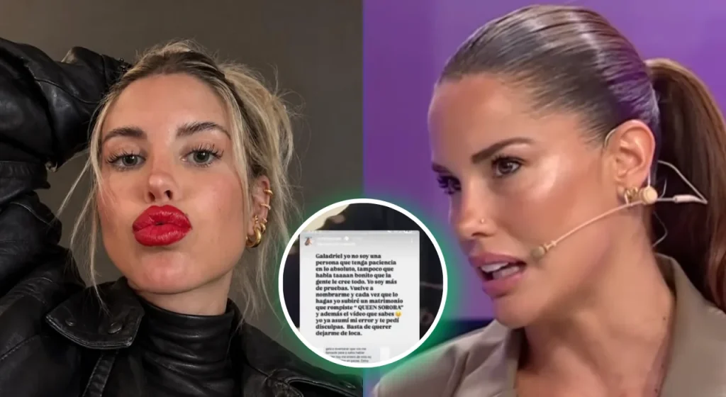 “Vuelve a nombrarme y…”: Coté López lanzó dura advertencia contra Gala Caldirola y luego la borró